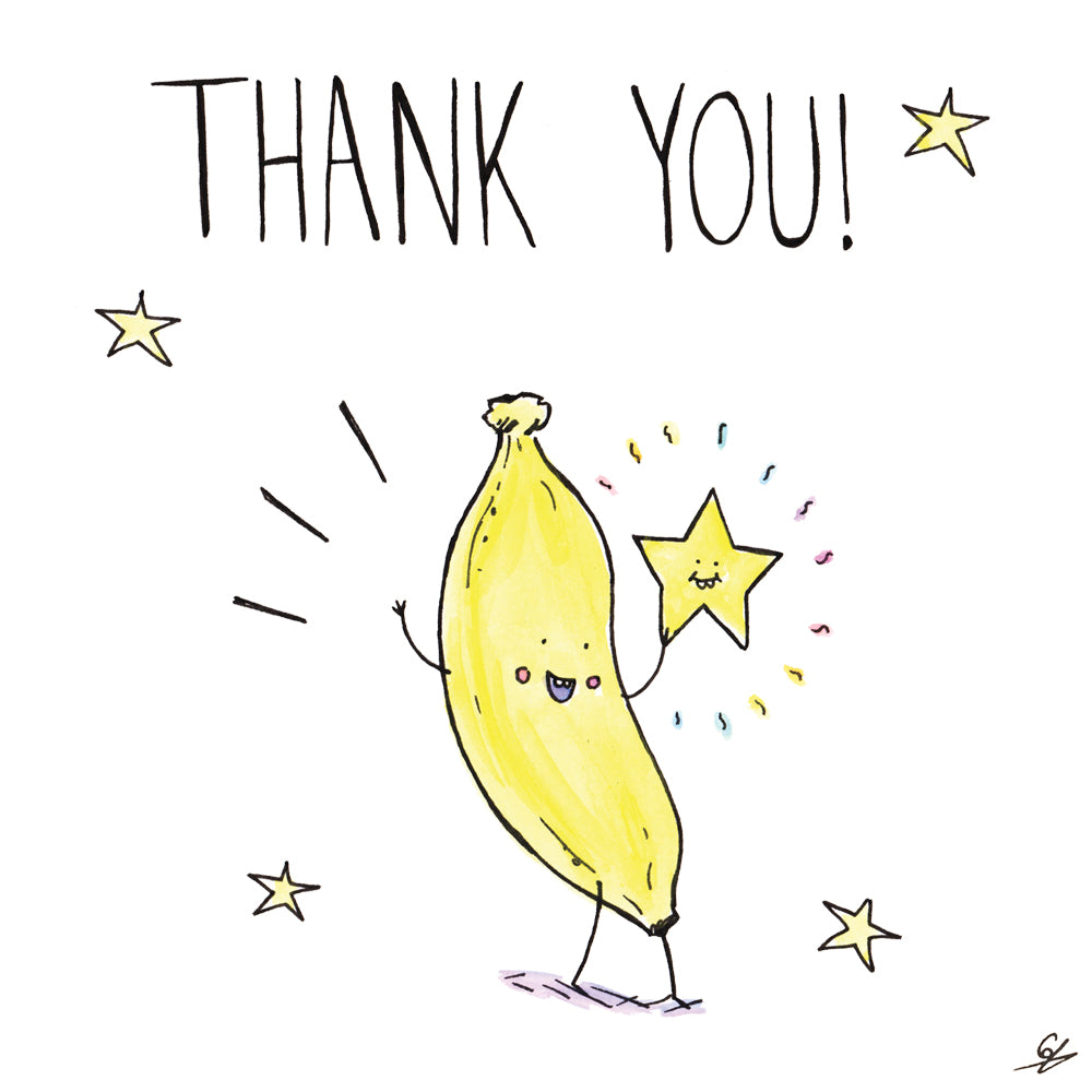 It's a Banana holding a star - Thank You!